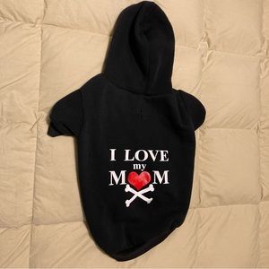 Expawlorer Outdoor Sport Pet Hoodie Graphic “I Love My Mom” Size M